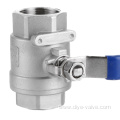 Stainless Steel 2 Piece Female Threaded Ball Valve